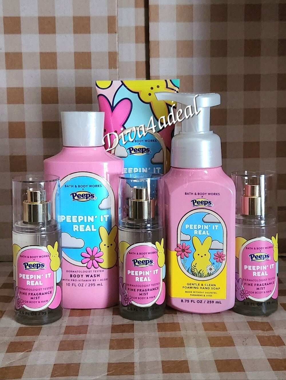 Bath & Body Works X PEEPS 6PC Collection Set Bundle